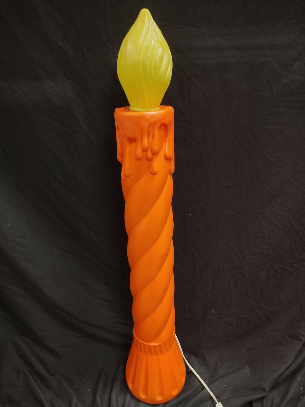 Vintage Christmas Blow Mold Candle 35"(lot 2335)