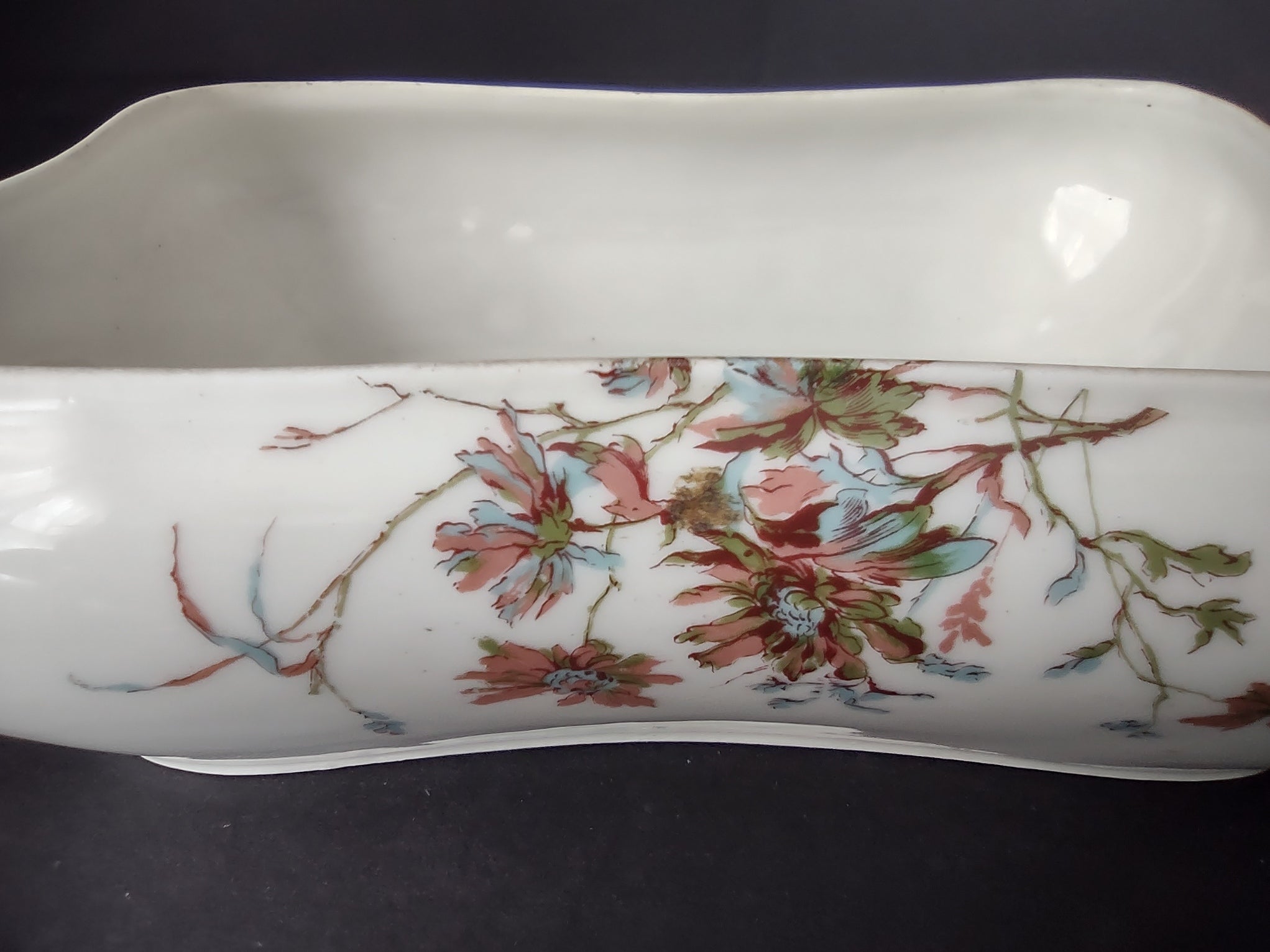 Depose Haviland Limoges Blue Flower Serving Bowl NO LID (lot 961)