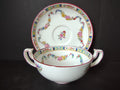Vintage Minton Rose Garland Swag Boullion Saucer Bone China England (lot 5479)