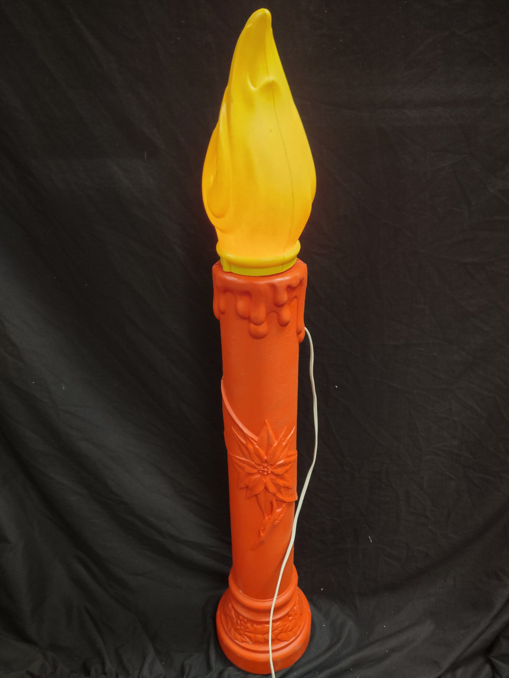 Vintage Christmas Blow Mold Candle Light Up 40" (lot 2325)