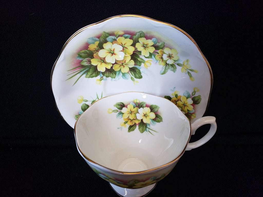 Vintage Royal Albert Floral Primula Demitasse Cup with Saucer (lot 2037)