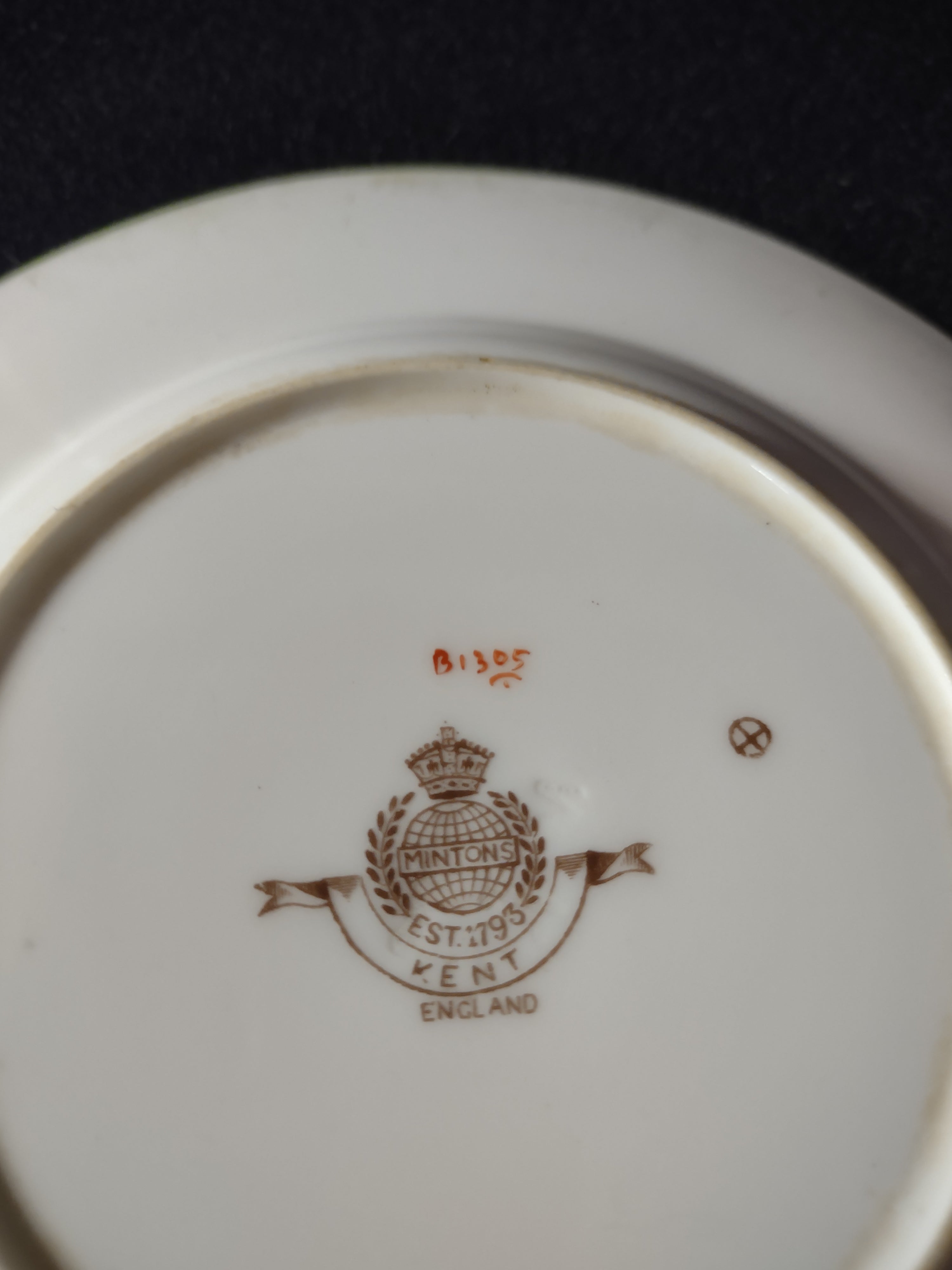 Vintage Minton Kent Bread Butter Plate Bone China Green Turquoise x 3(Lot 5459)