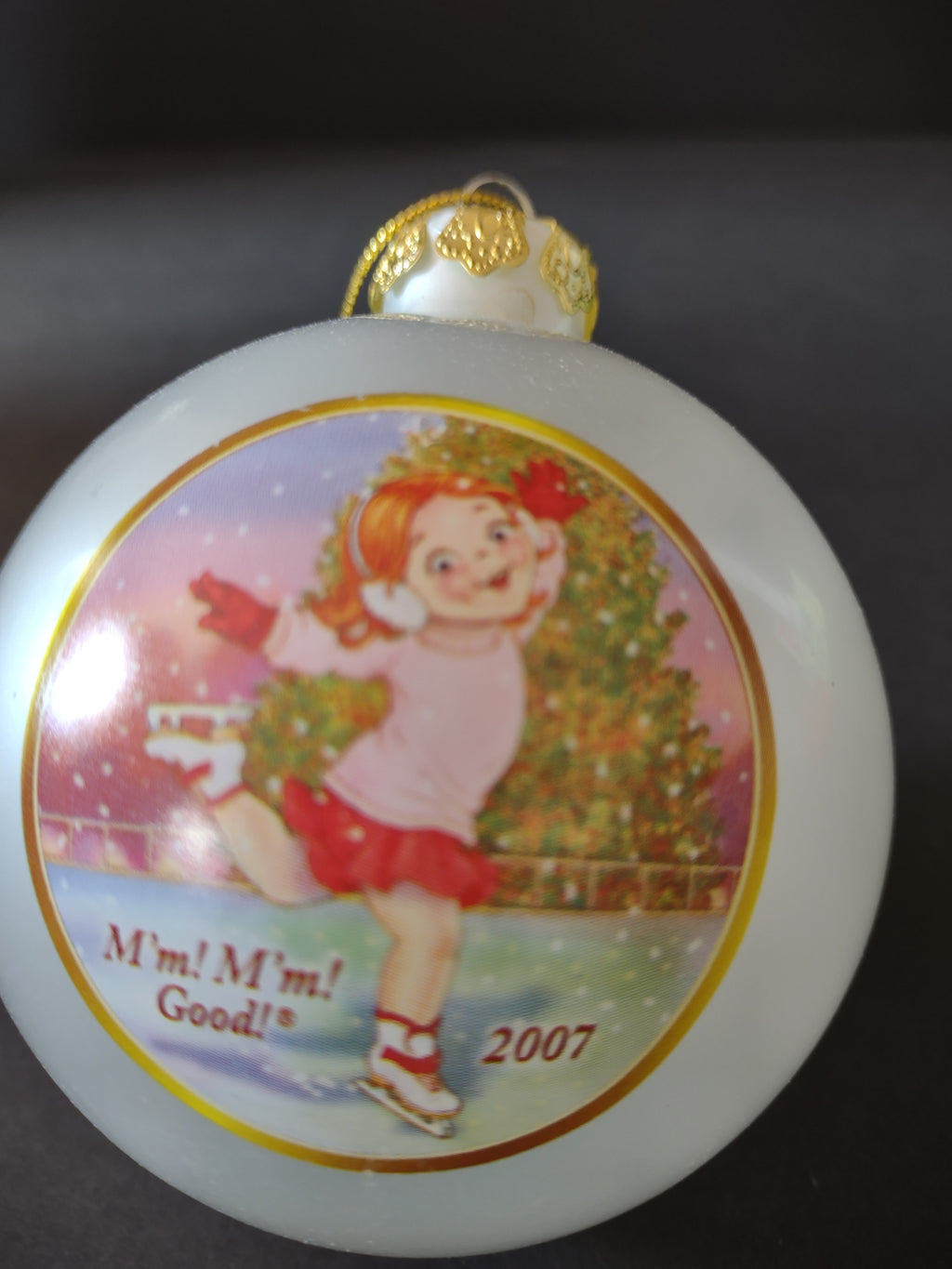 Vintage Christmas 2007 Campbells White Collector Edition Ornament (Lot 4701)