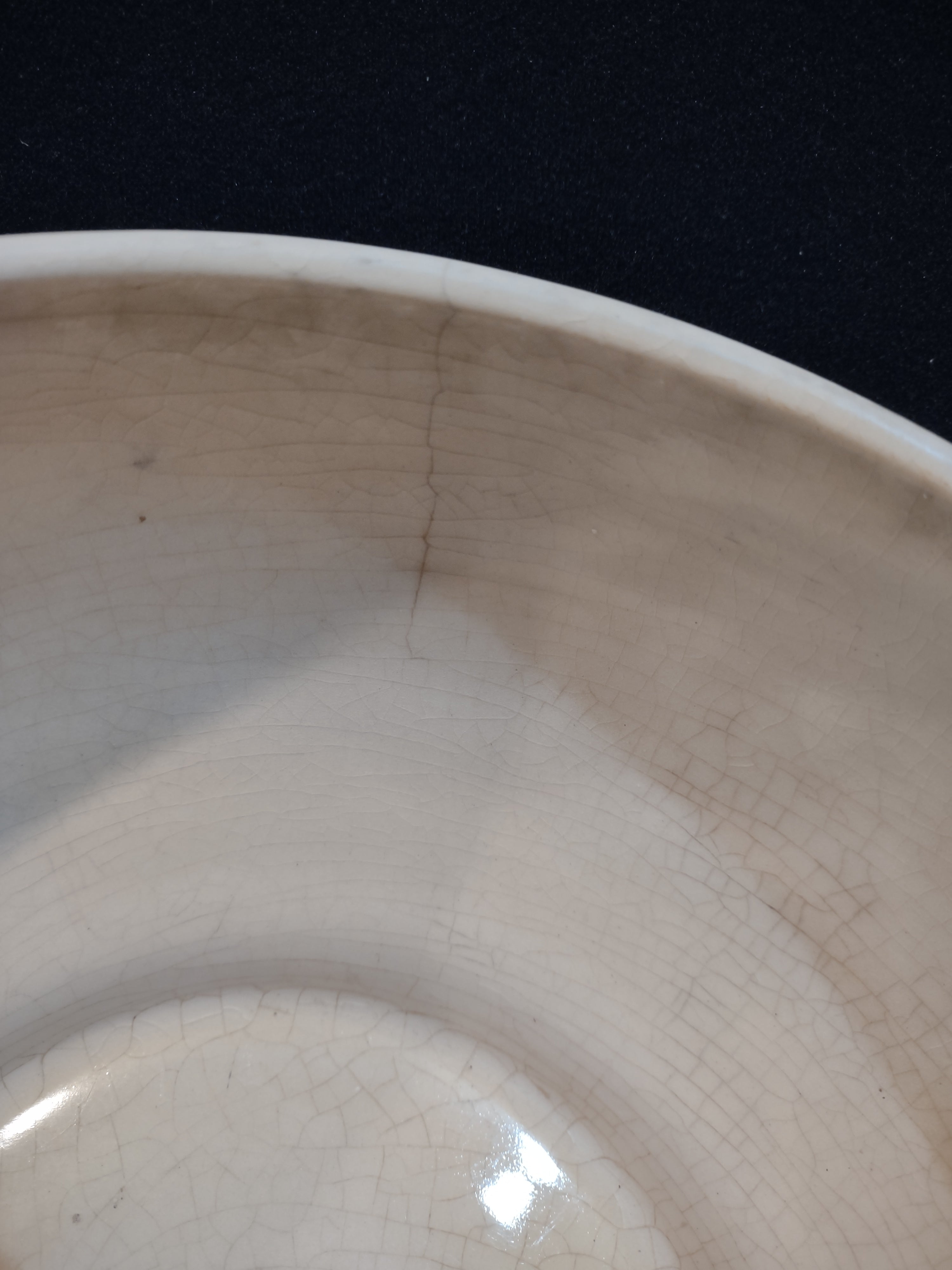 Vintage Roseville Ming Tree White 1949 MCM Pottery Ceramic Bowl 527-9 (lot 5364)