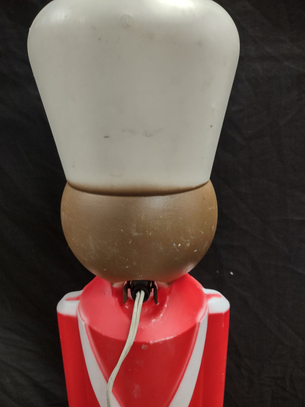 Vintage Christmas Blow Mold Nutcracker Soldier Black (lot 2328)