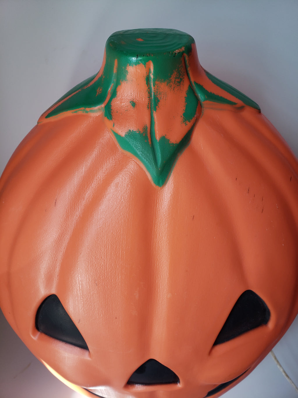 Halloween Plastic Jack O' Lantern Orange Pumpkin Large Blow Mold 20" (lot 2212)