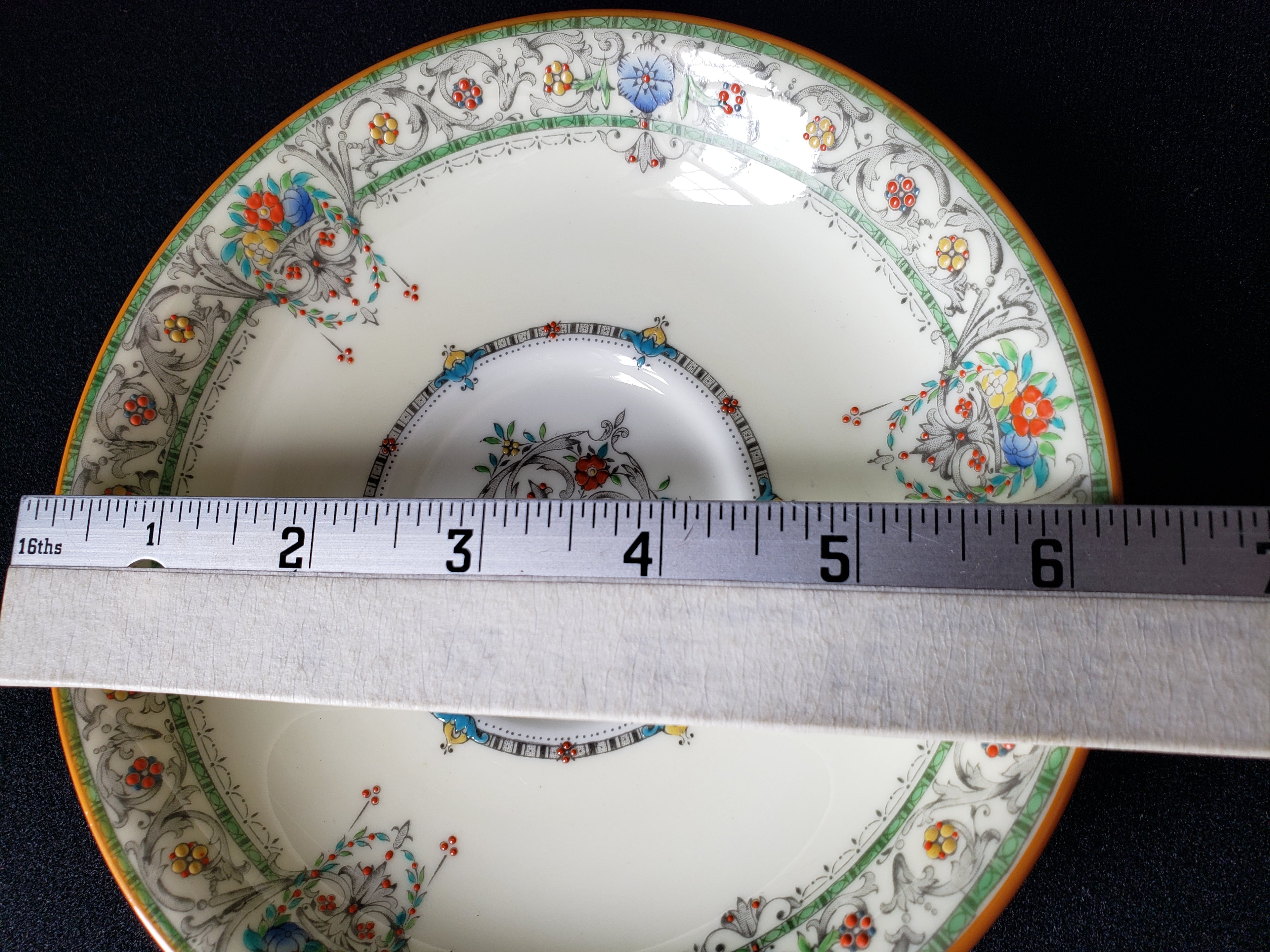 Vintage Royal Worcester Chantilly Saucer ONLY 6-1/4" (lot 2087)