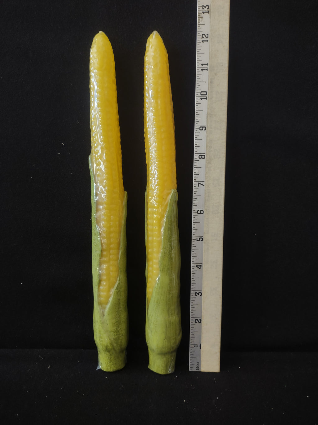 Thanksgiving/Halloween/Fall 12" Corn In Husk Taper Candles (Lot 3413)