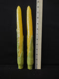 Thanksgiving/Halloween/Fall 12" Corn In Husk Taper Candles (Lot 3413)