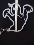 Halloween Lighted Ghost Window Wall Decoration REPAIRED (Lot 4363)