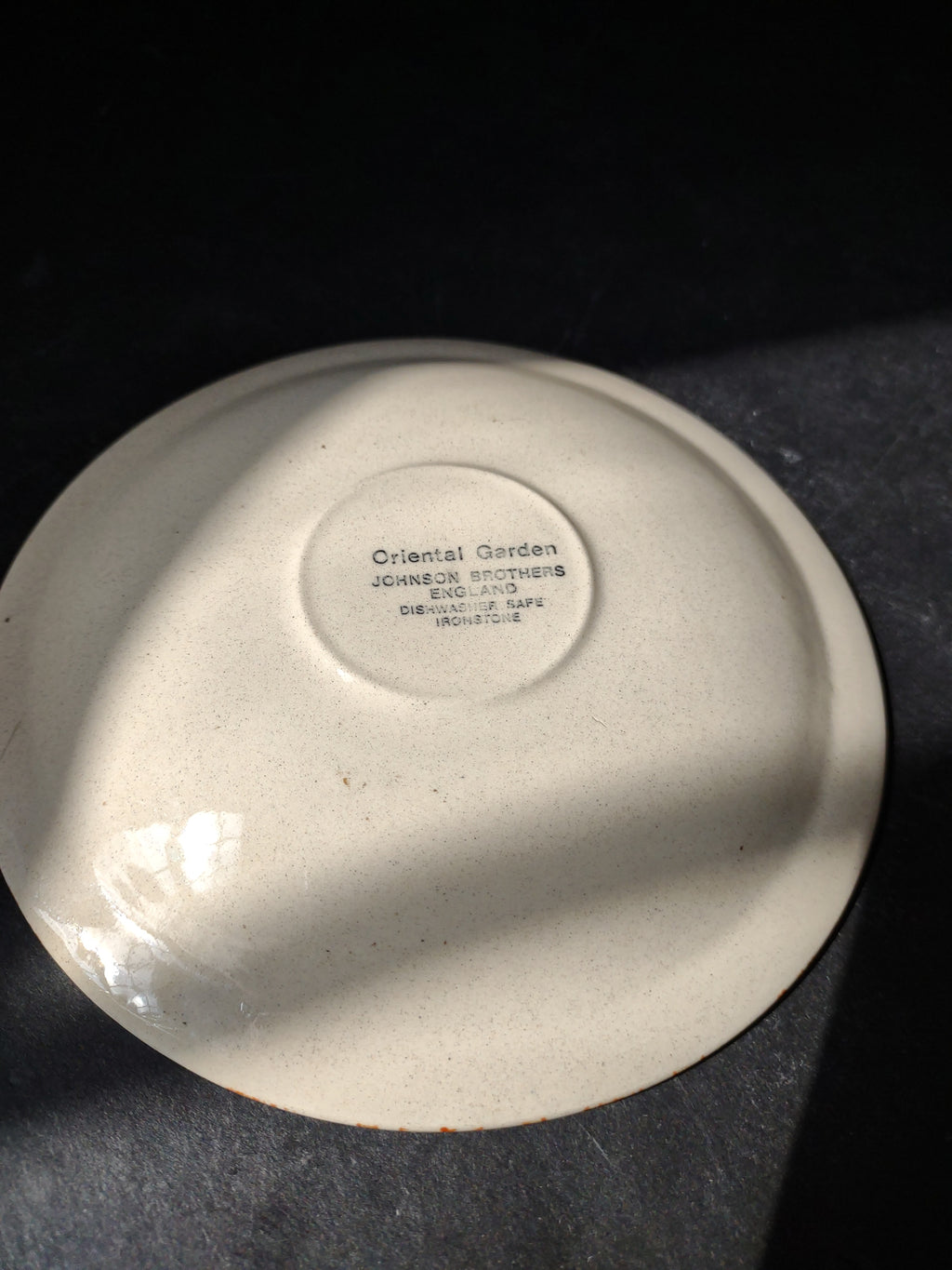 Vintage Ironstone Oriental Garden Johnson Bros Saucer ONLY Birds (lot 5549)