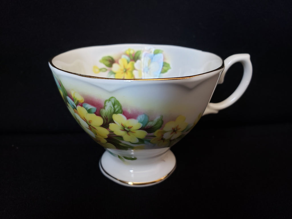 Vintage Royal Albert Floral Primula Demitasse Cup ONLY (lot 2038)