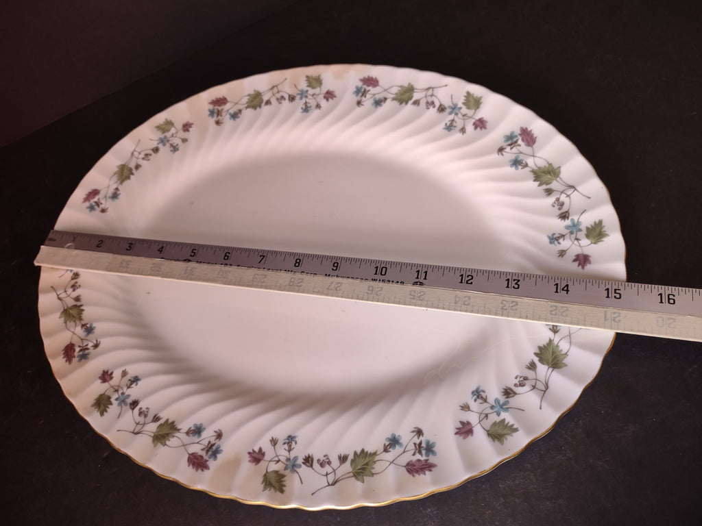Vintage Minton England Bone Dryden Large Serving Platter IMPERFECT (lot 5460)