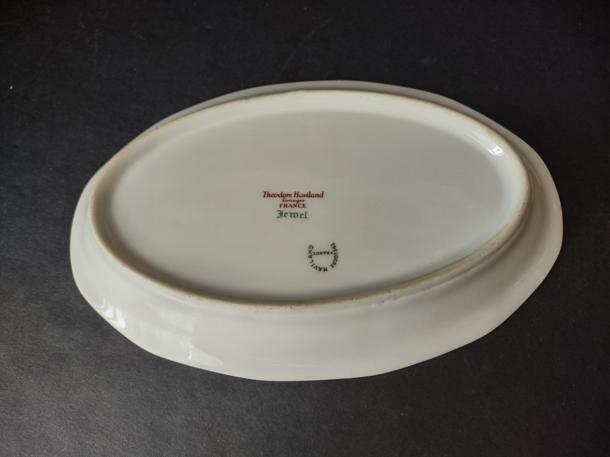 French Chic Haviland Limoges Yellow Jewel Small Serving Platter Floral (lot 818)