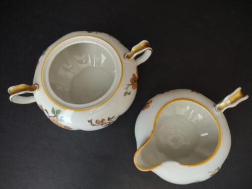 lot 772 Haviland Limoges Normandy Orange Blossom Sugar Bowl Creamer Pitcher
