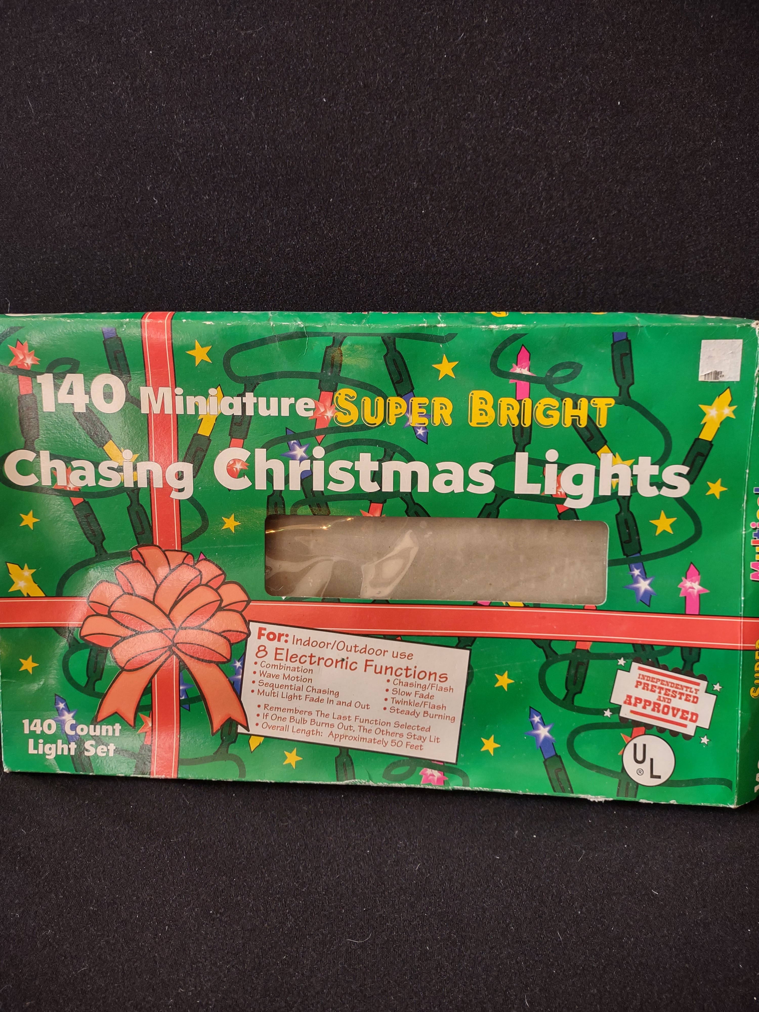 Christmas 140 Mini Multicolor Chasing Lights 8 Electronic Functions (Lot 4293)