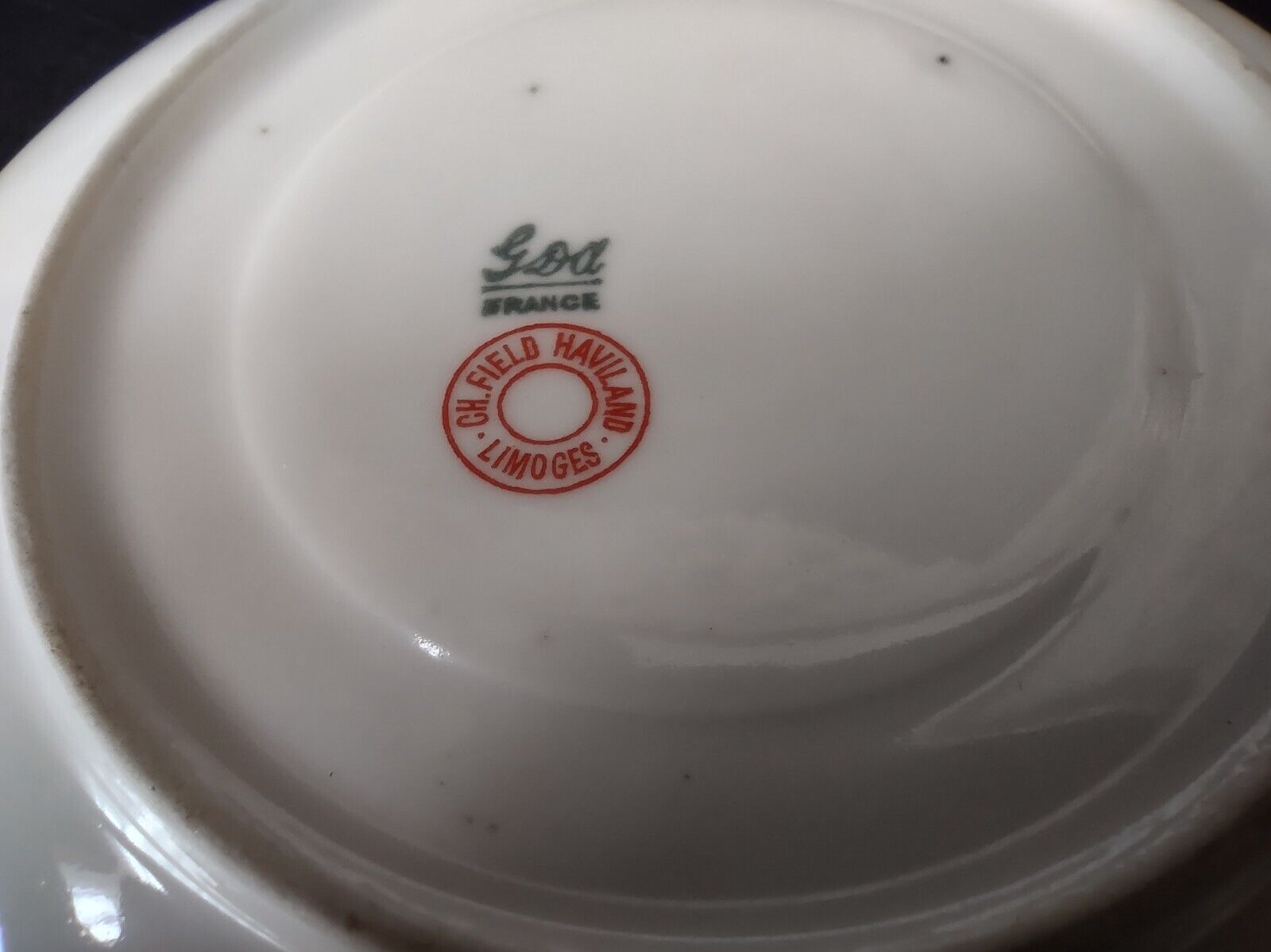 GDA Limoges France Saucer ONLY Pink Floral (lot 740)