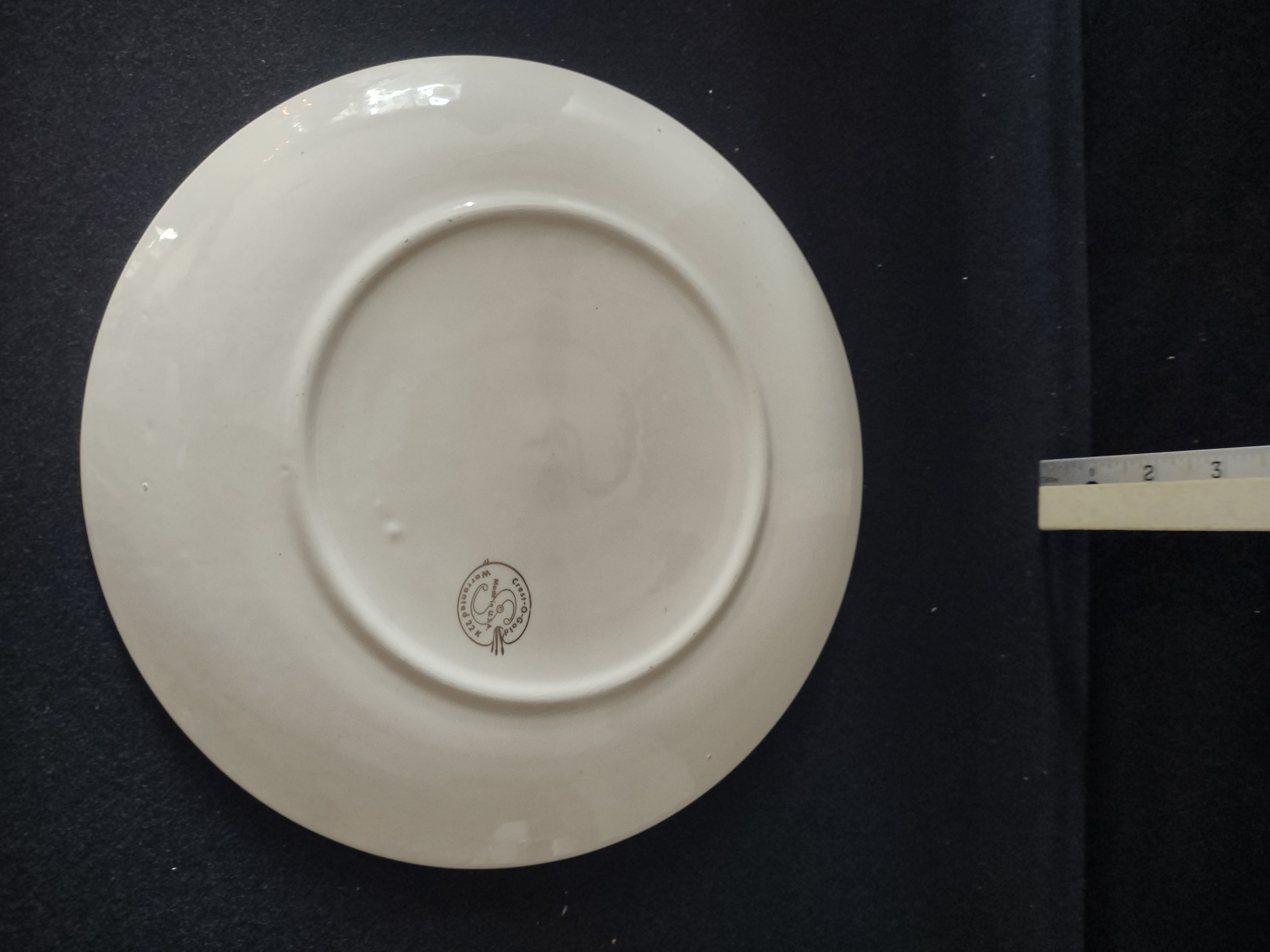 Vintage Memoriam Pope John XXII 10" Plate Crest O Gold Warranted 22K (Lot 3311)