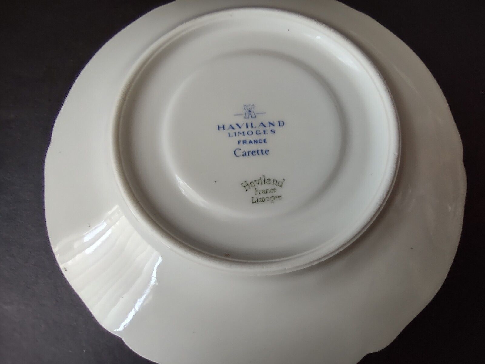 Haviland Limoges France Carette Saucer ONLY Green Design (lot 736)