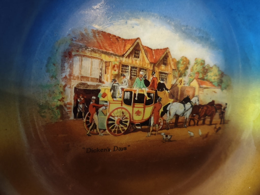 Vintage Bowl Plate Tunstall Dicken's Days Englland (lot 5835)