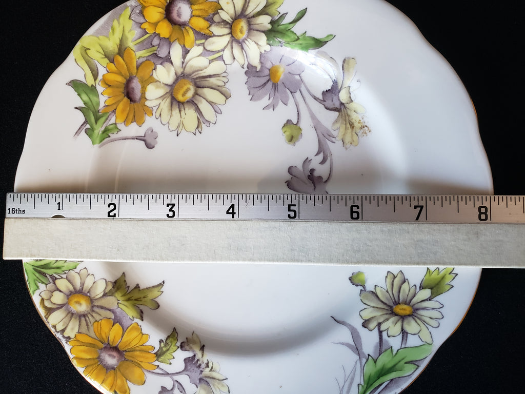 Vintage Royal Albert Daisy Dessert or Salad 8" Plate Flower of the Month (lot 2041)