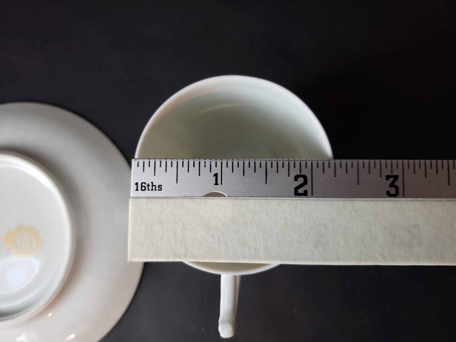 CH Field Vintage 2 x Demitasse Espresso Coffee Cup White Whicker Design (lot 652