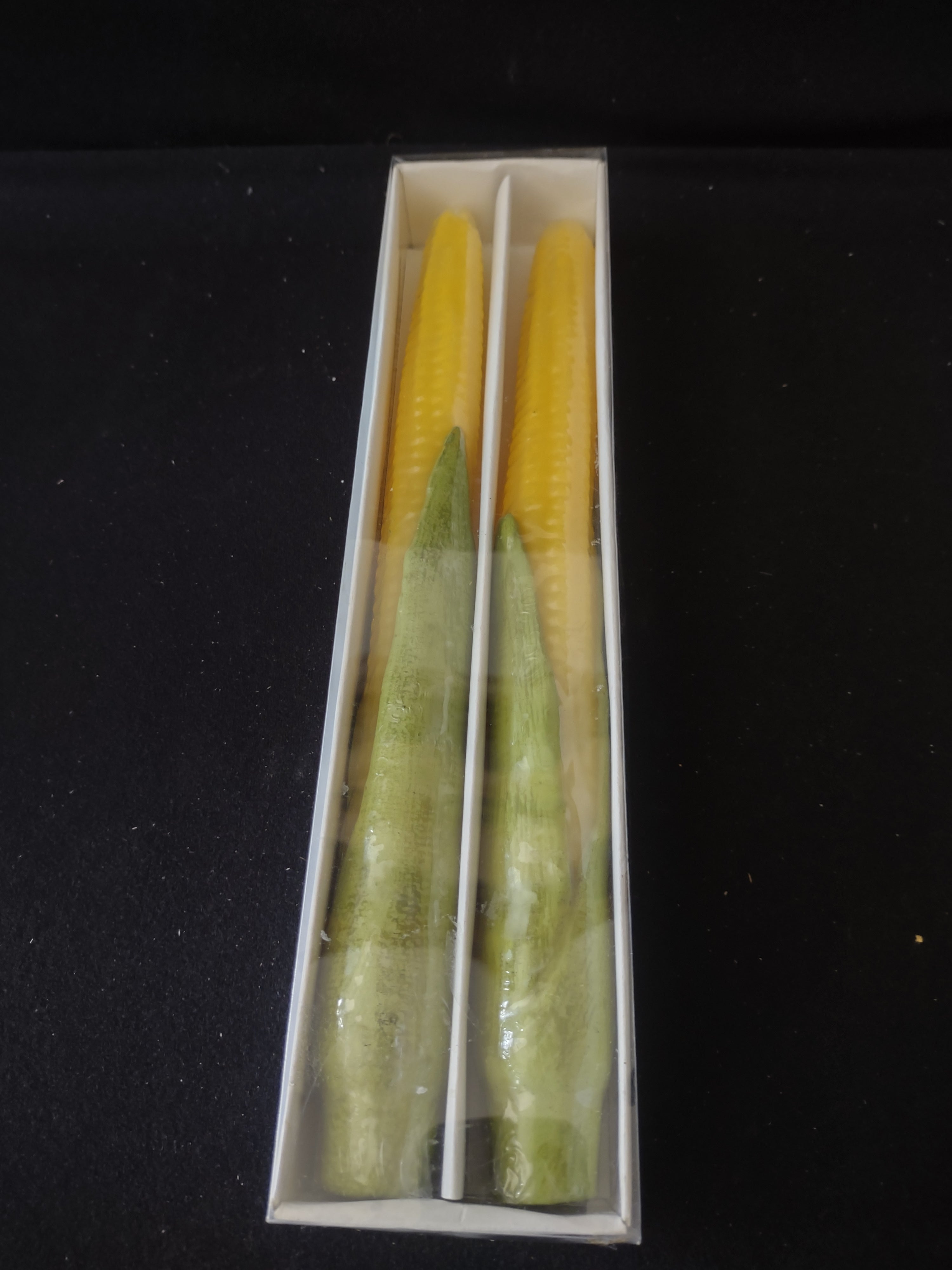 Thanksgiving/Halloween/Fall 12" Corn In Husk Taper Candles (Lot 3413)