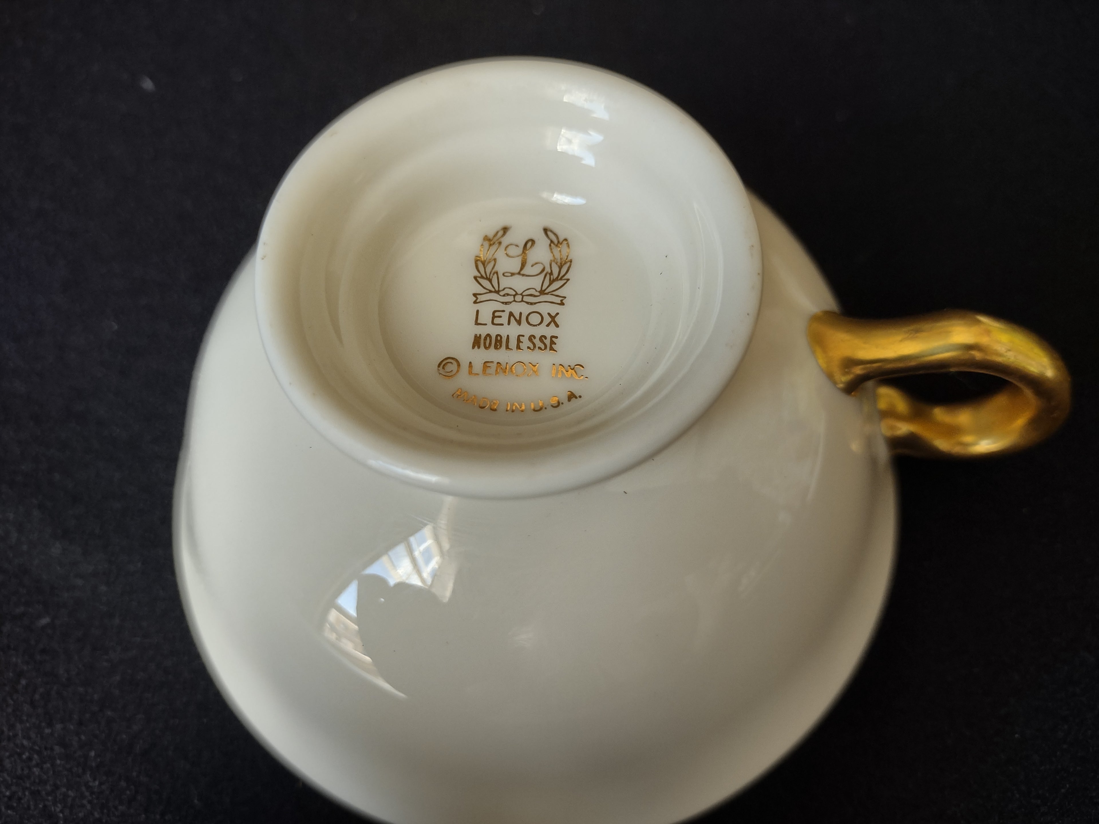 Vintage Lenox Noblesse Gold Trim Tea Cup ONLY (lot 1806)