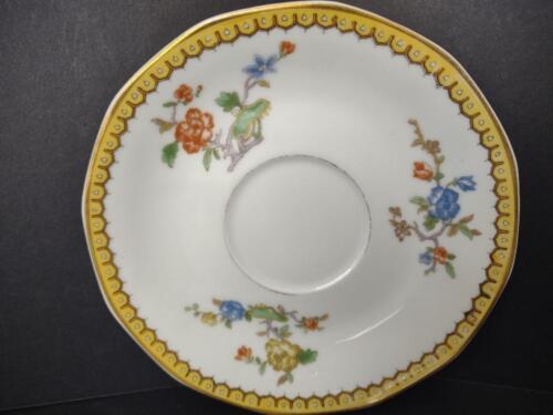 Haviland Limoges Eden 5-3/4" Saucer ONLY Gold Trim Parrot ( lot 778)