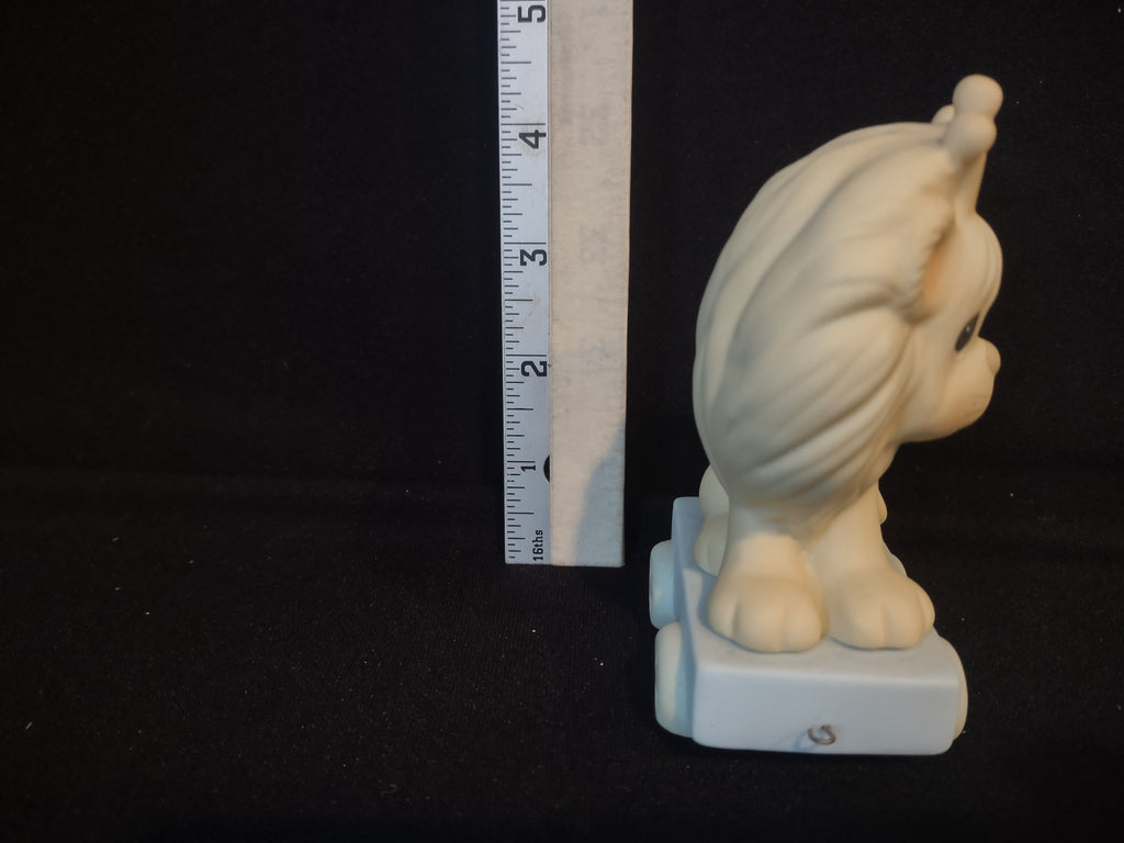 Precious Moments Birthday Train Year #5 Lion Porcelain (lot 2558c)