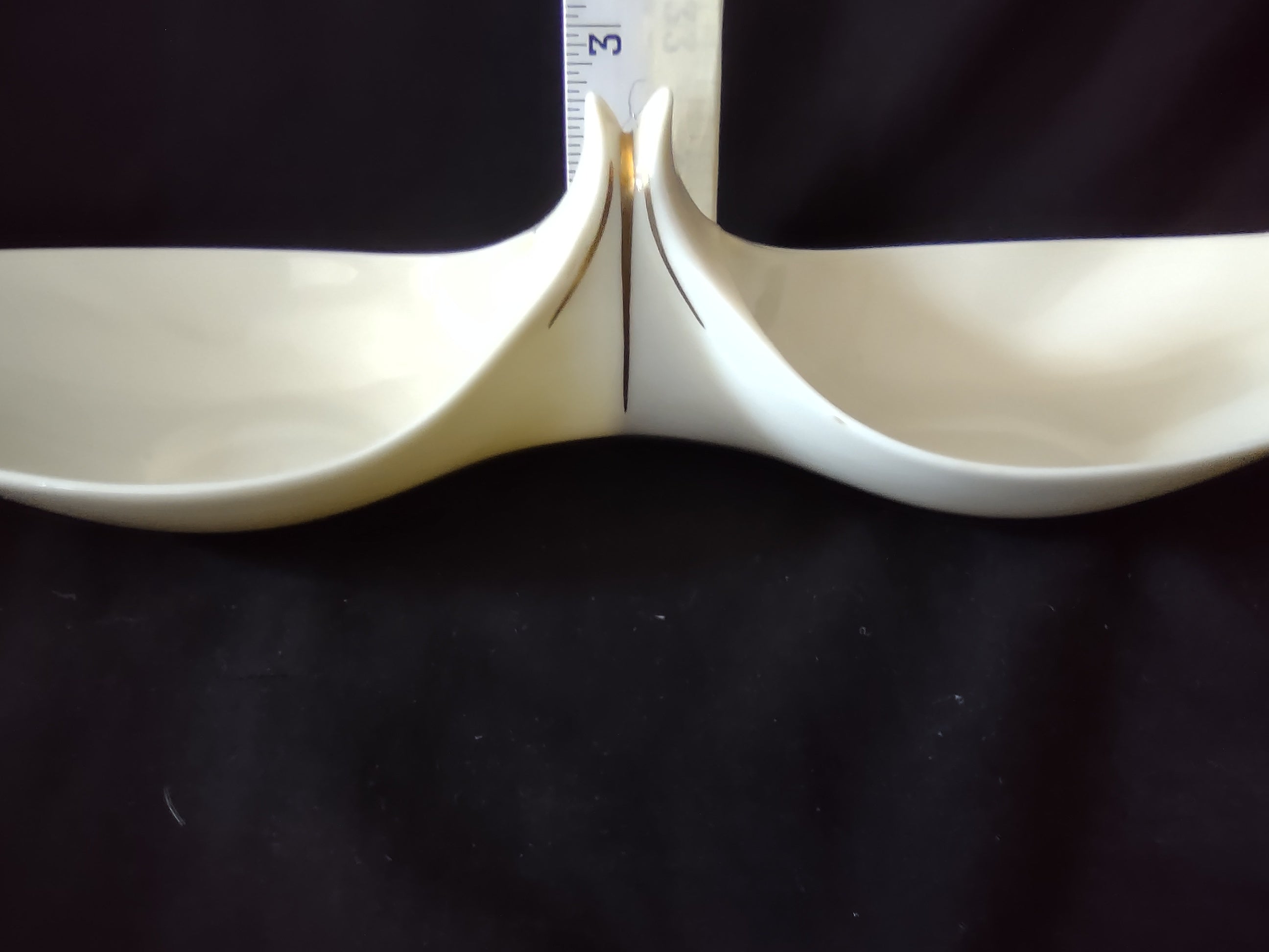 Vintage Lenox Double Condiment Serving Dish (lot 1982)