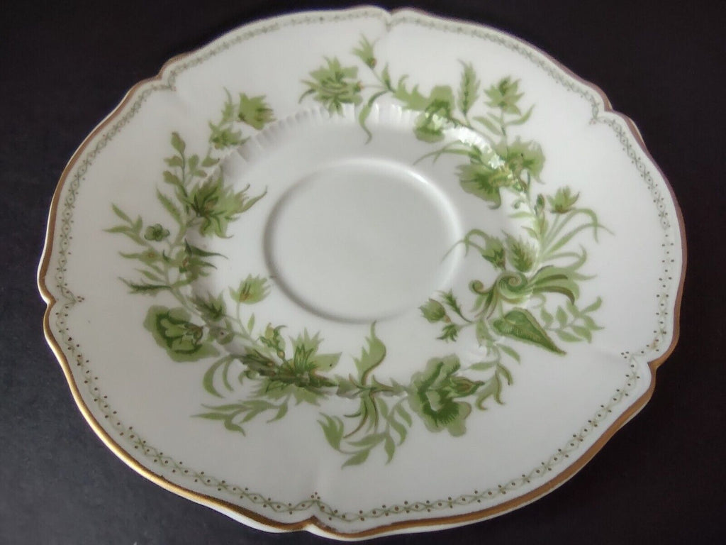 Haviland Limoges France Carette Saucer ONLY Green Design (lot 736)