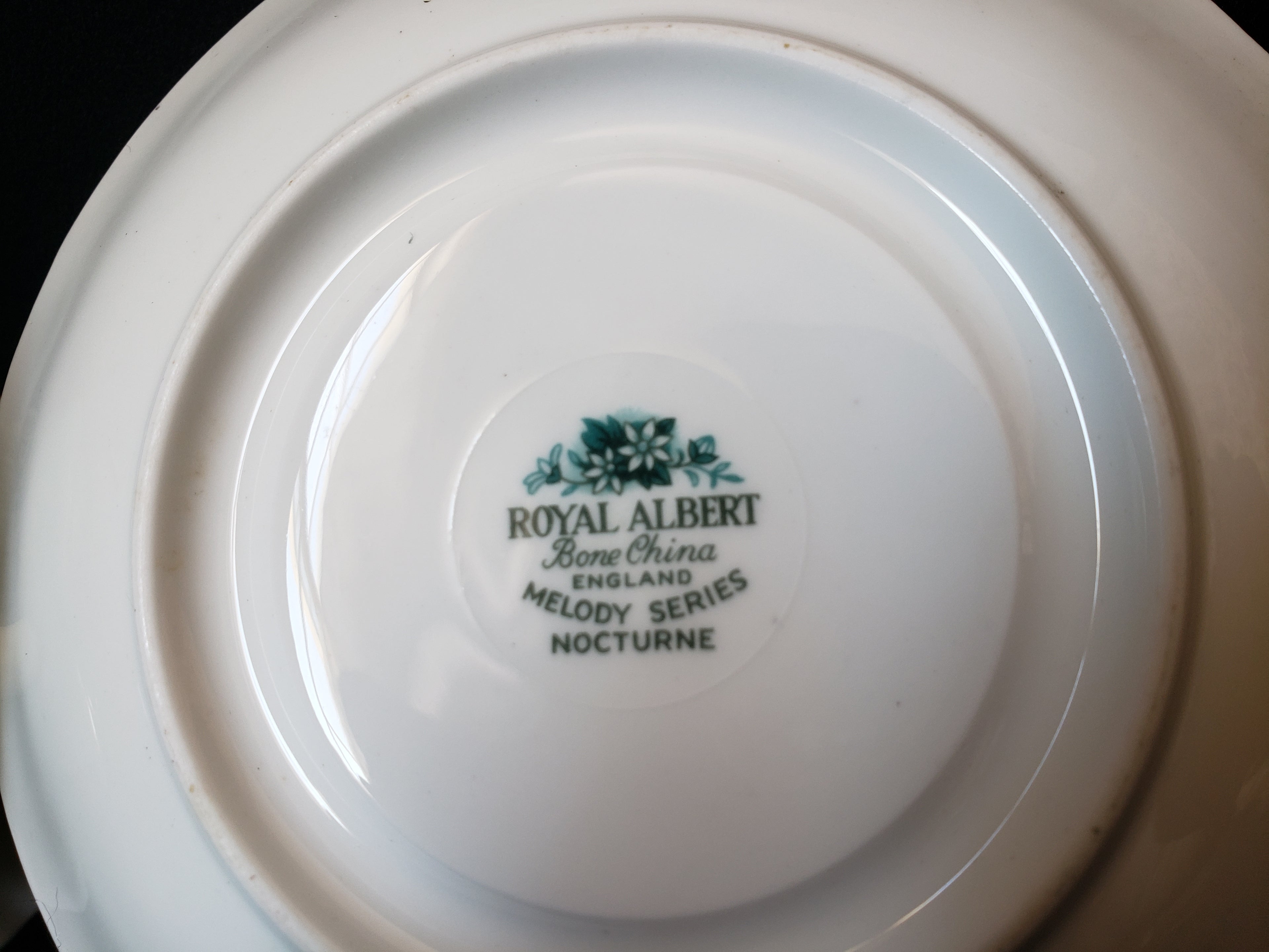 Vintage Royal Albert Melody Series Nocturne Tea Cup with Saucer (lot 2033)