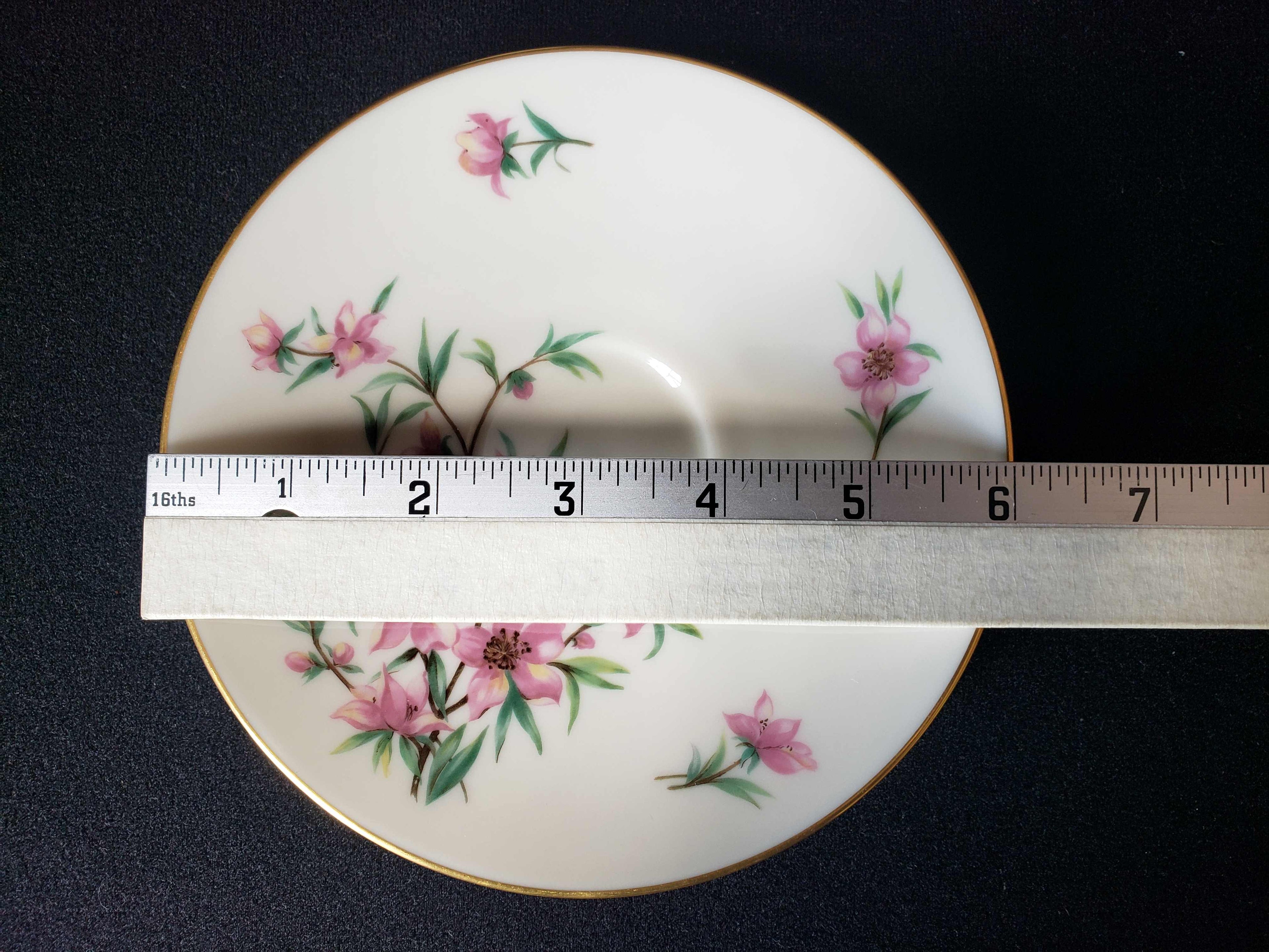 Vintage Lenox Peach Tree Tea Cup with Saucer (lot 1942)