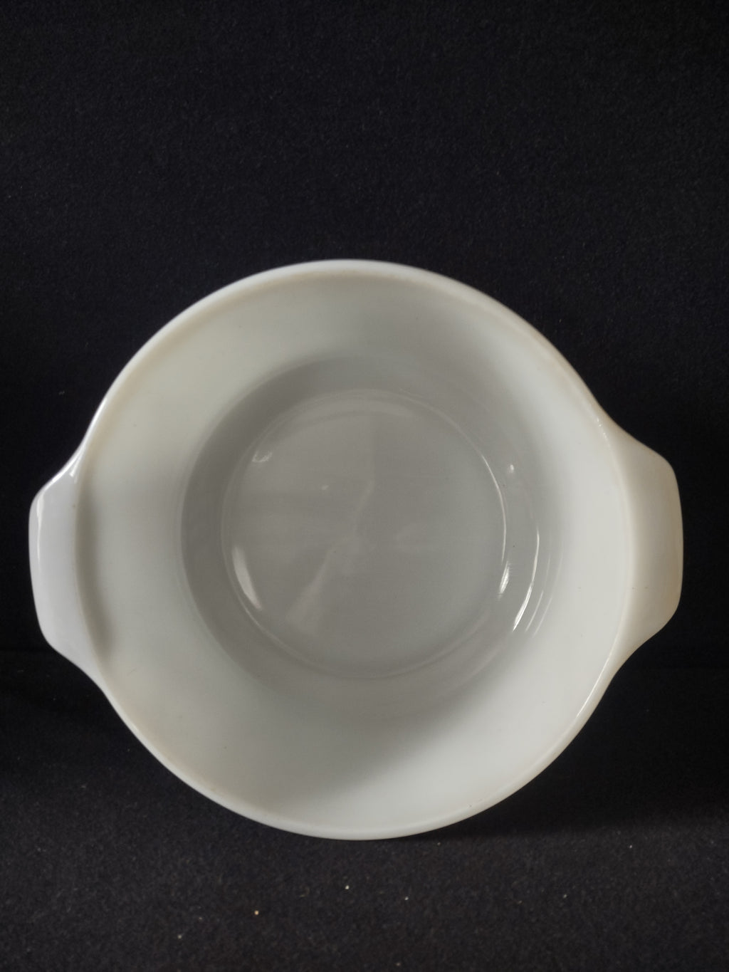Vintage White Milk Glass 10 " Casserole Dish (Lot 5241)