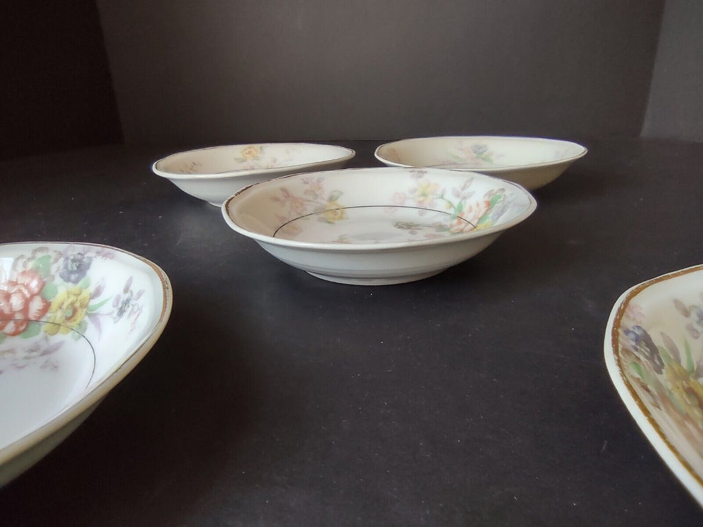 Haviland Limoges White Jewel 5 x Small Bowl 5" Floral (lot 798)