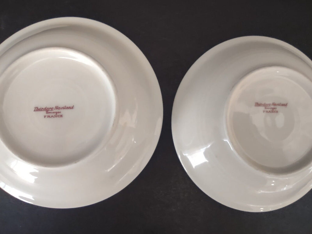 Haviland Limoges Schleiger 346 Red Rose 2 x Coupe Plate 5" (lot 543)