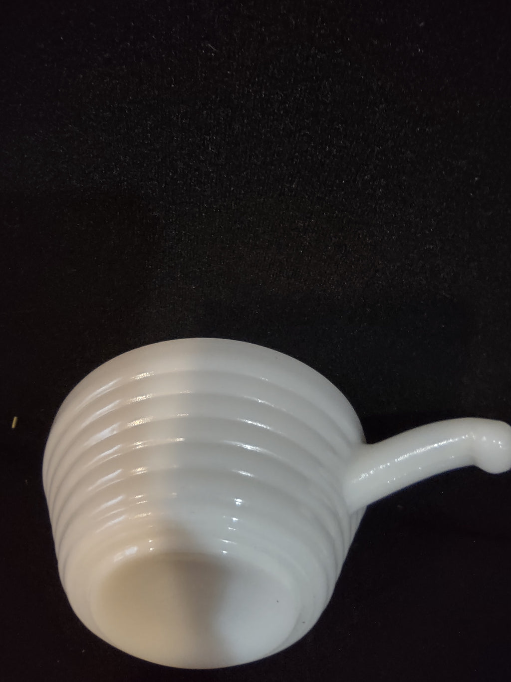 Vintage Fire King Milk Glass Soup Bowls Beehive Design Handle Set Of 3 (Lot 5344