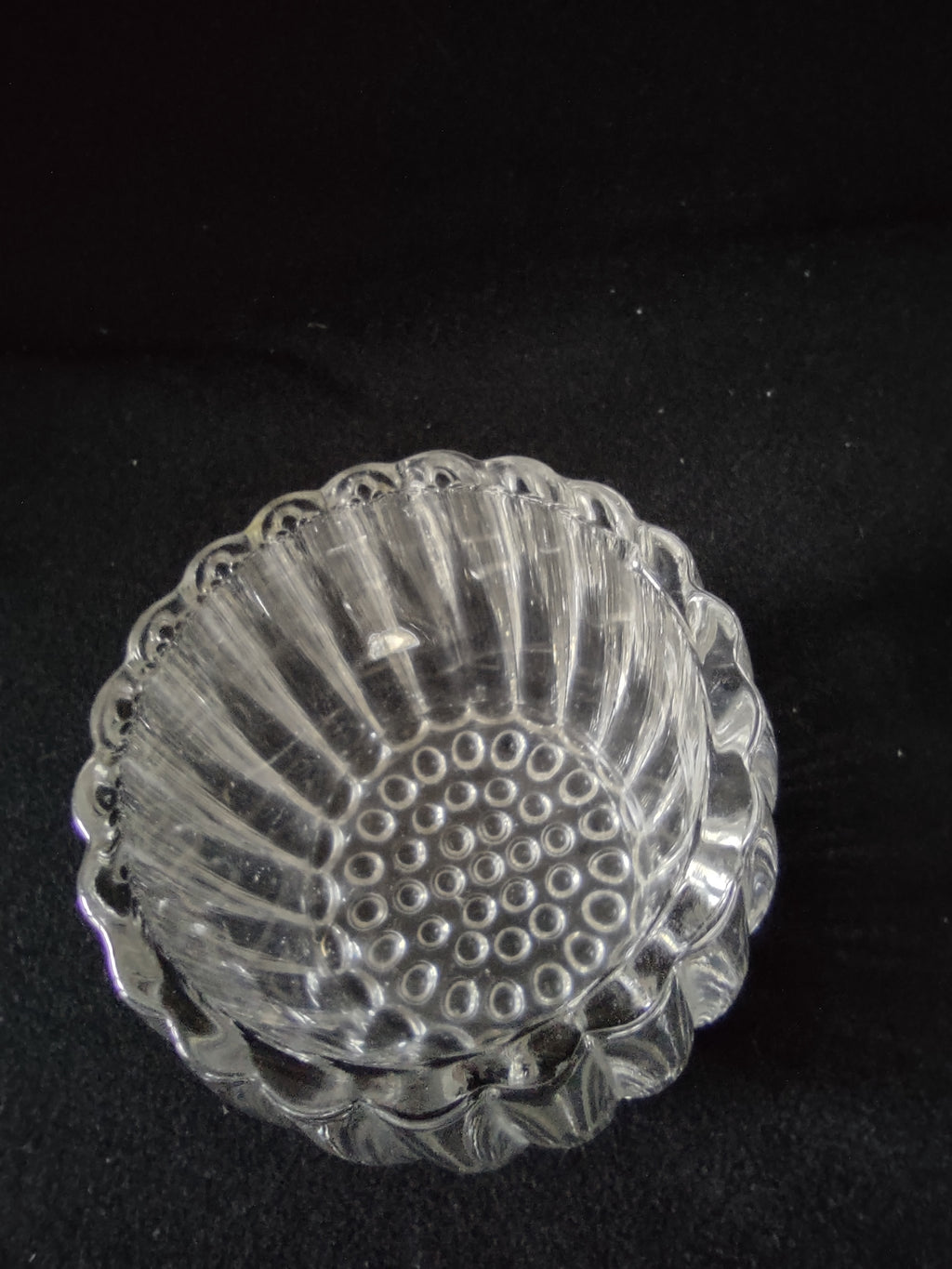 Depression Glass Sugar Bowl Creamer Relish Jar National Pattern Hobnail (Lot5308