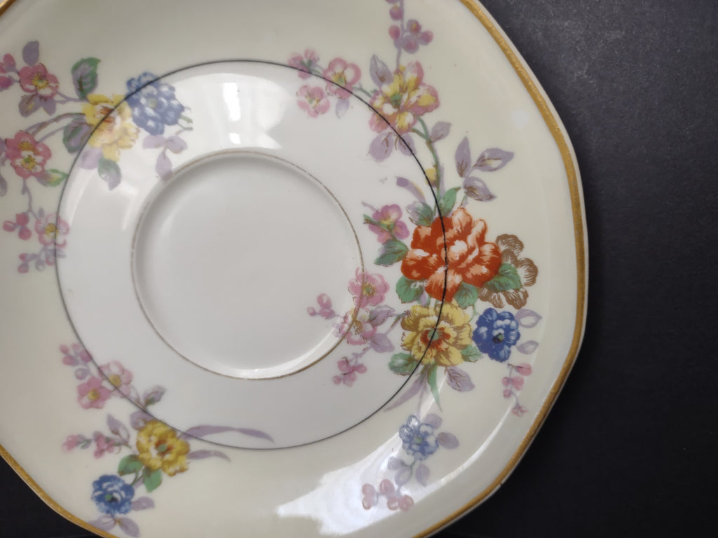 Haviland Limoges Yellow Jewel Saucer ONLY Floral (lot 819)