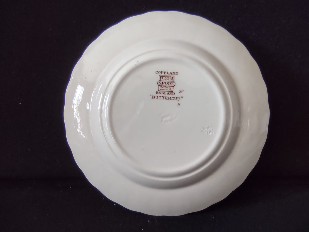 Vintage Spode Buttercup Small Plate x 4 English Countryside Ironstone (lot 5743)