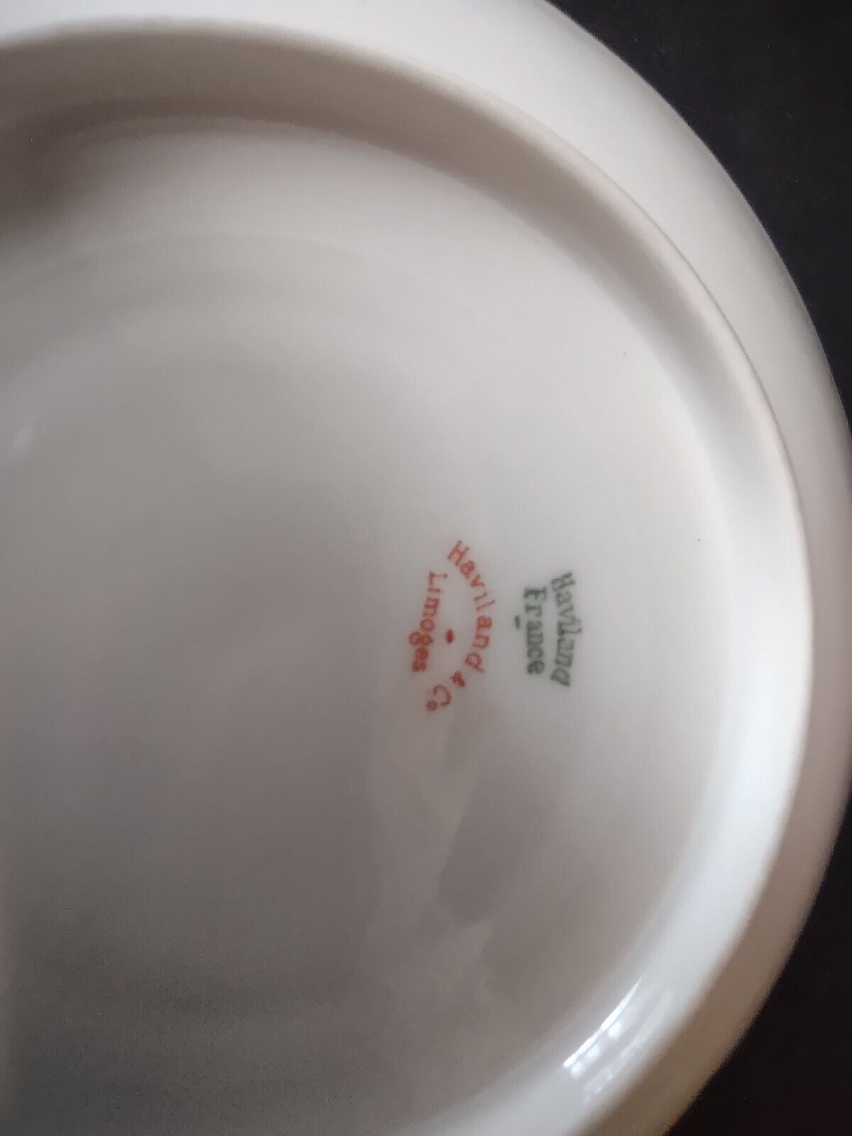Haviland Limoges Green Gold Clover Shamrock Saucer Plate 5-1/2" (lot 610)