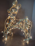 Vintage Metal Christmas Reindeer Light Up 30" (lot 1403)
