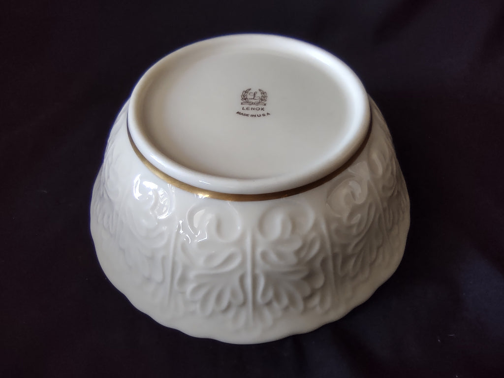 Vintage Lenox Serving Round Bowl Gold Wreath Stamp (lot 1987)