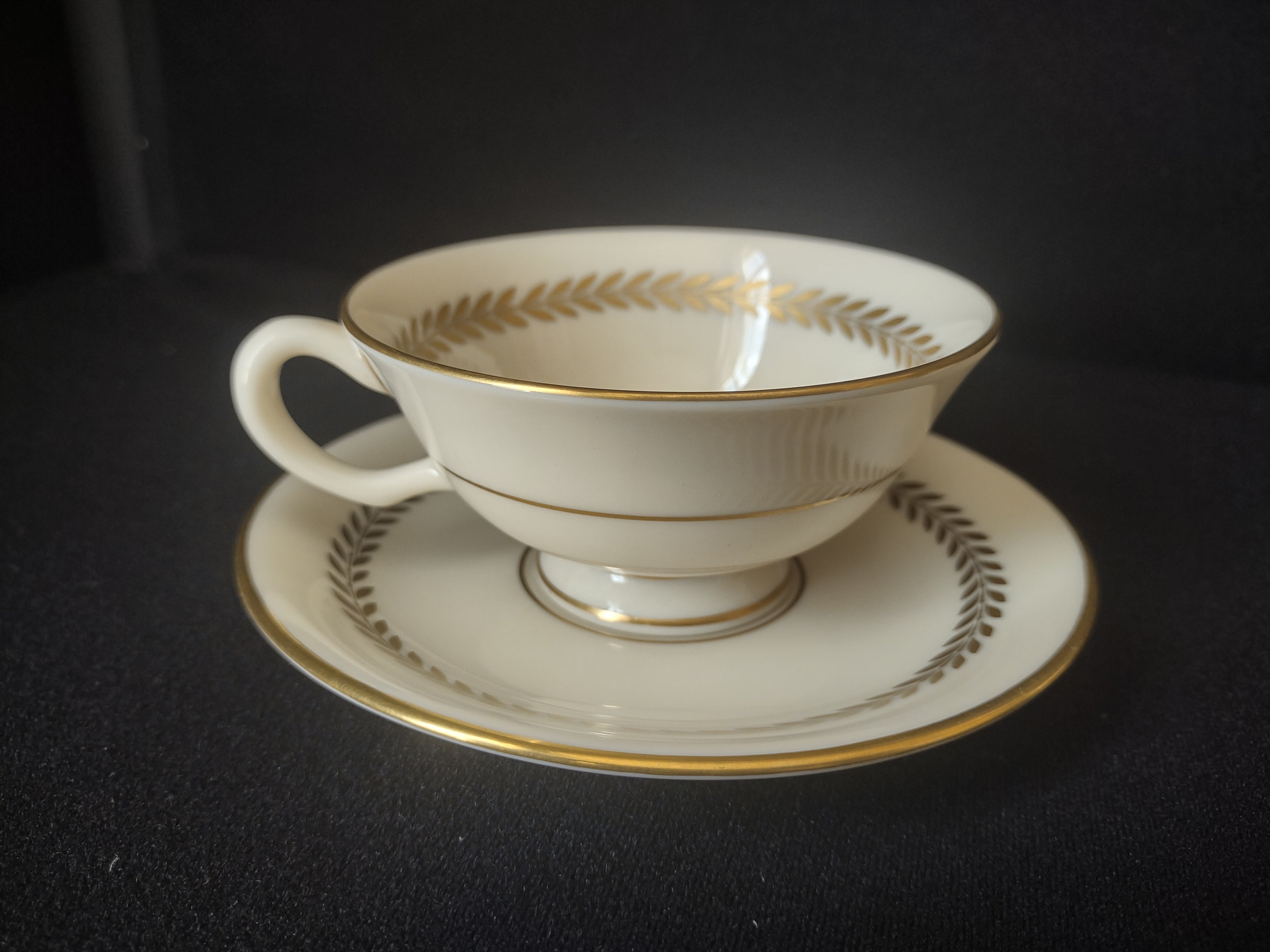 Vintage Lenox Imperial Tea Cup with Saucer (lot 1802)