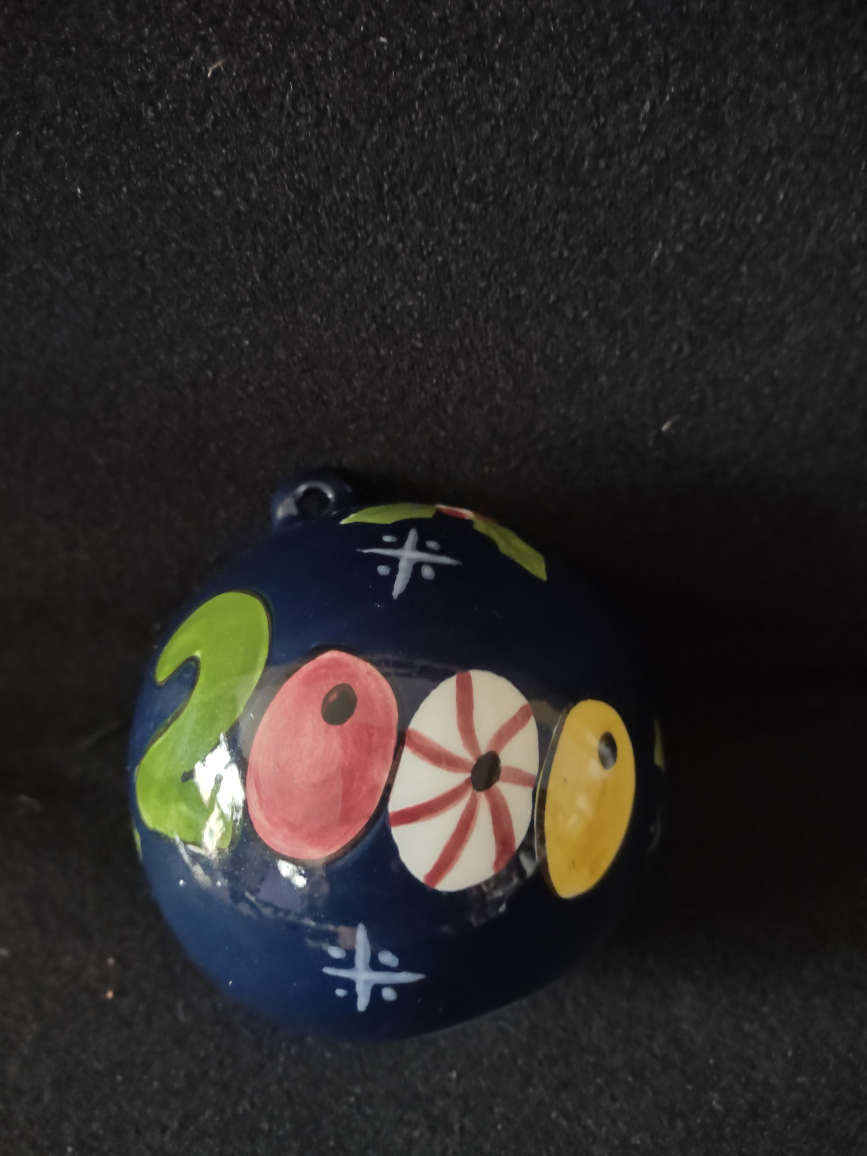 Vintage 2000 Christmas Twilight Penguin Santa Ornament Laurie Gates (Lot4789)