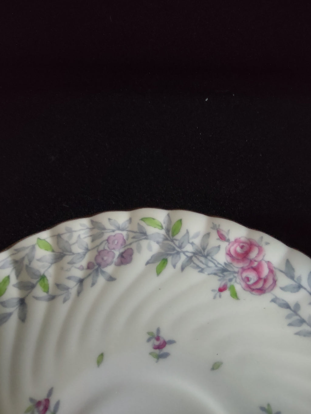 Vintage Minton Printemps Bullion Cup Liner Bone China Floral Gold (Lot 5469)