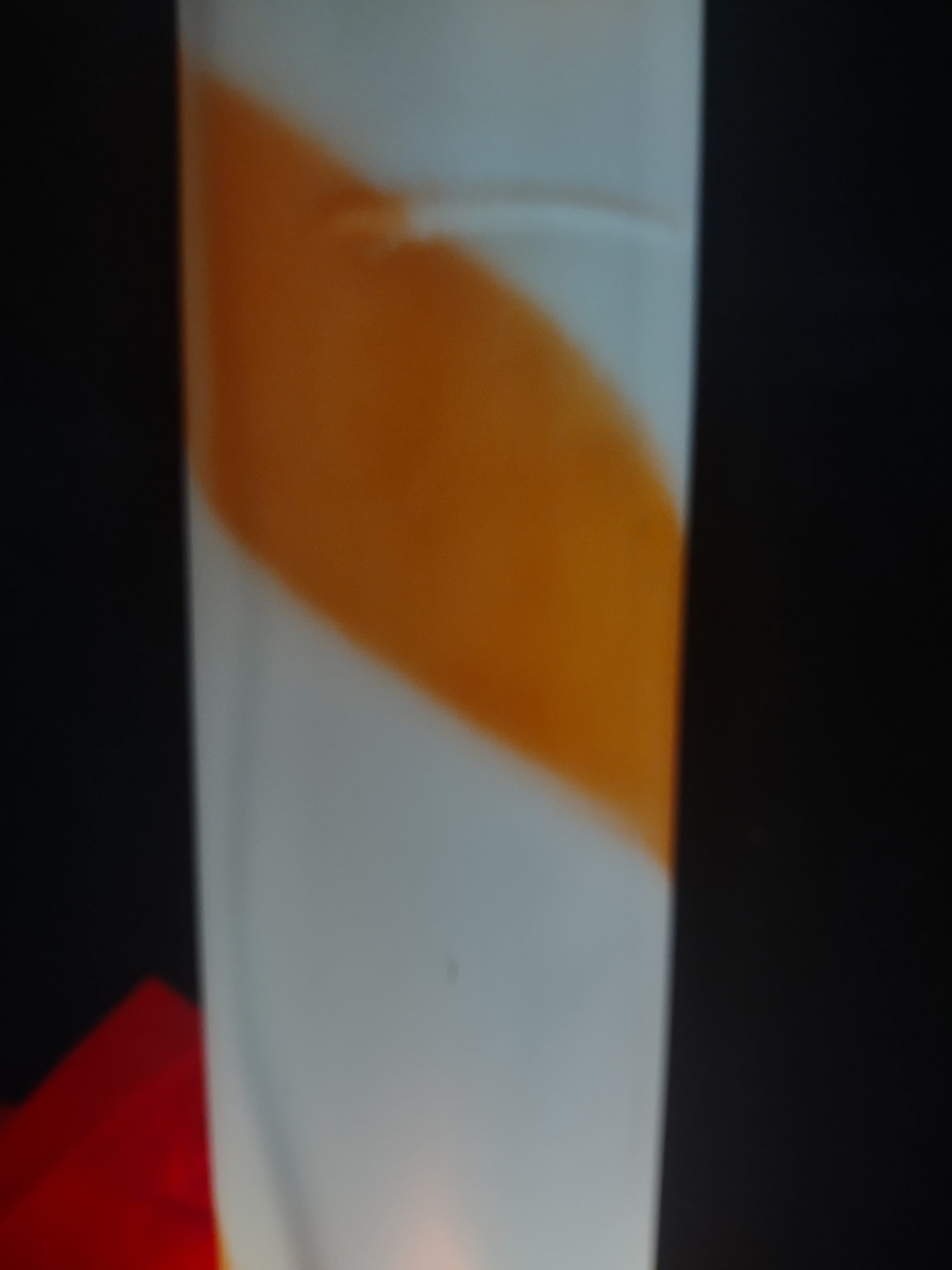 Vintage Christmas Blow Mold Light Up Candy Cane 40" (lot 2341)