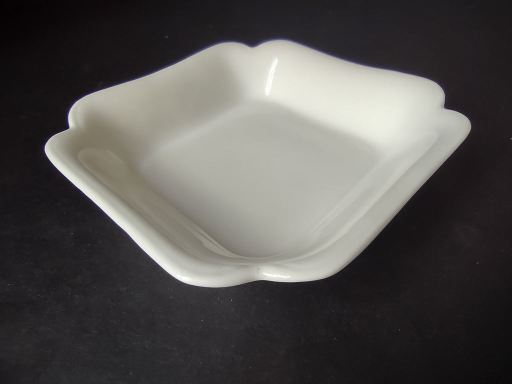 Haviland France Limoges Small Square Bowl 5-1/4" Plain White (lot 1016)