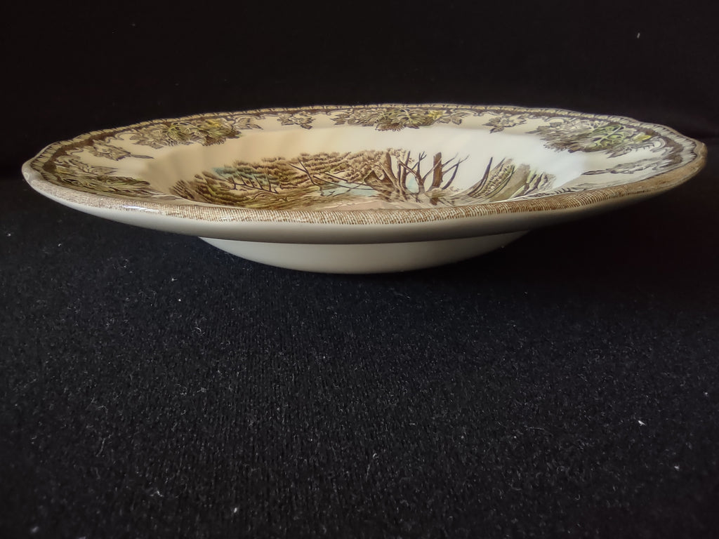 Vintage Johnson Bros Rim Soup Bowl Ironstone The Friendly Village x 6 (Lot 5532)